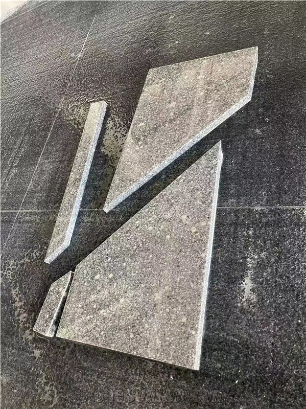 Ash Grey Granite Tiles 60X40x2cm Flamed