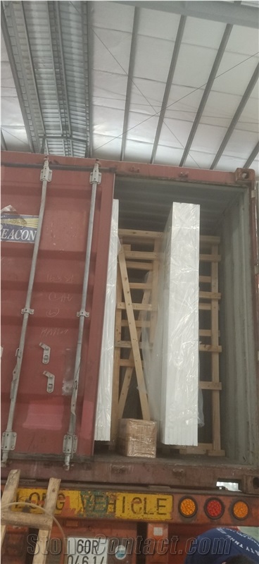 Artificial Calacatta White Quartz Stone Slab Tiles