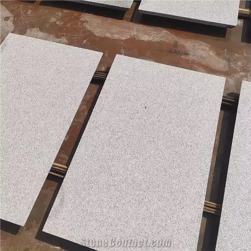 Bush Hammered White Granite G603 Paving Slab Pavement