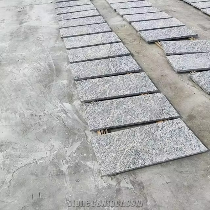 China Ocean Wave Pink Granite Pavement Setts