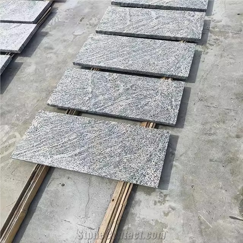 China Ocean Wave Pink Granite Pavement Setts