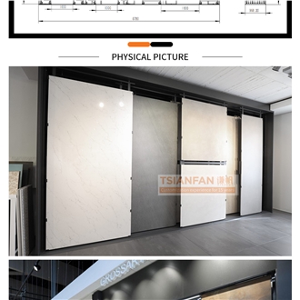 Wing Porcelain Tile Sample Showroom Display Stand