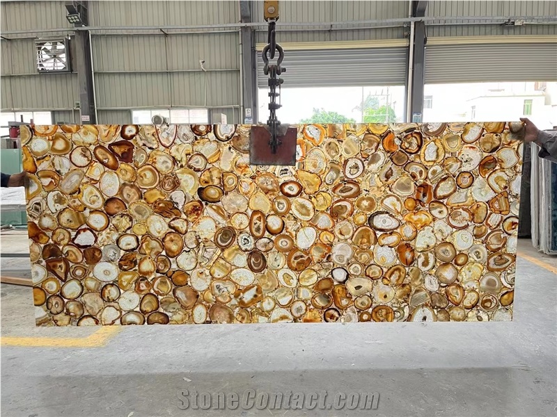 Uruguay Agate Backlit Semiprecious Stone Slabs
