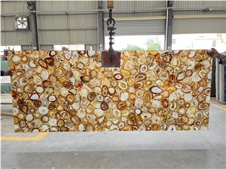 Uruguay Agate Backlit Semiprecious Stone Slabs
