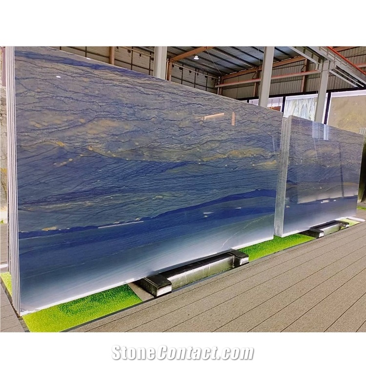 Azul Macaubas Quartzite Slabs Polished And Honed Surface Available