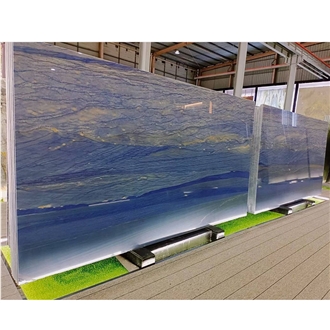 Azul Macaubas Quartzite Slabs Polished And Honed Surface Available