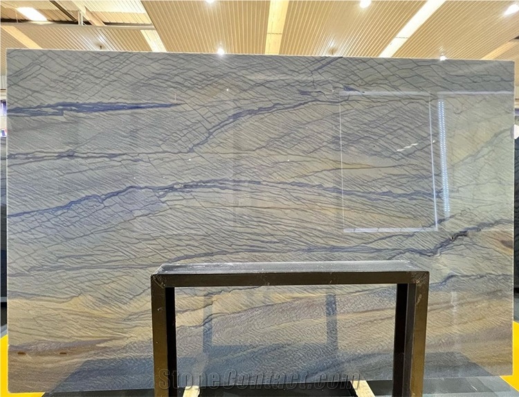 Azul Macaubas Quartzite Slabs Polished And Honed Surface Available