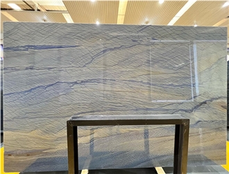Azul Macaubas Quartzite Slabs Polished And Honed Surface Available