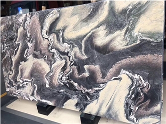 Cipollino Ondulato Kinawa Violet Marble Slab Wall Tiles