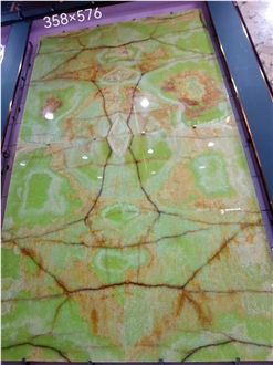 Factory Price Onice Verde Persiano Onyx Slabs
