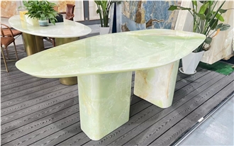 Jade Green Onyx Stone Dining Tables
