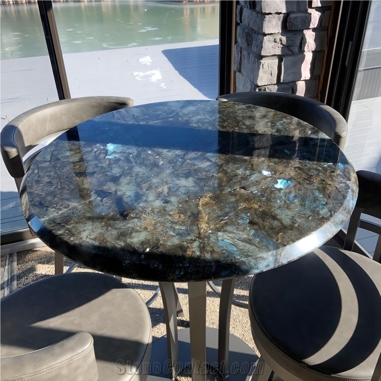 Labradorite Lemurian Blue Granite Slabs