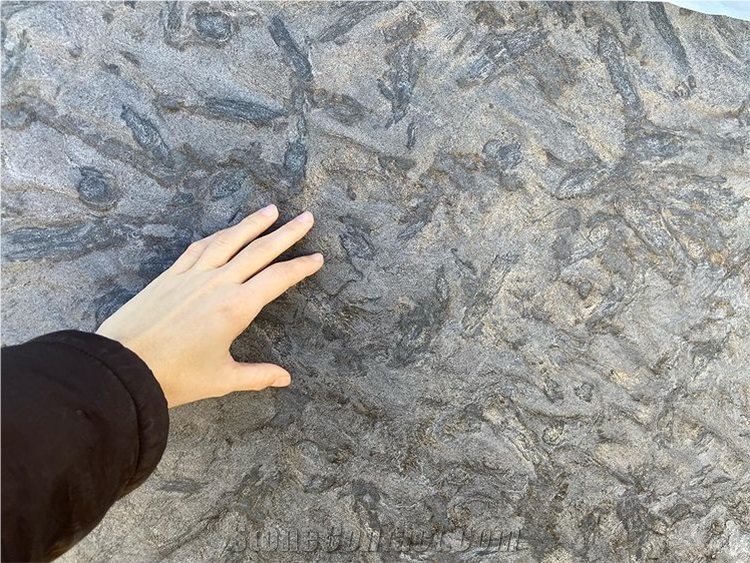 Matrix Black Granite Polished Slabs