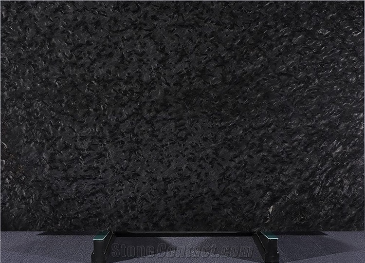 Matrix Black Granite Polished Slabs