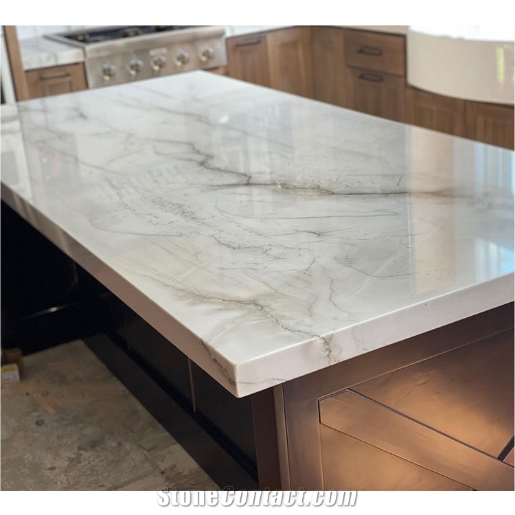Mont Blanc White Quartzite Wall Floor Slabs