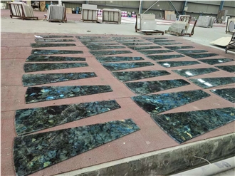 Natural Luxury Labradorite Blue Granite Slabs