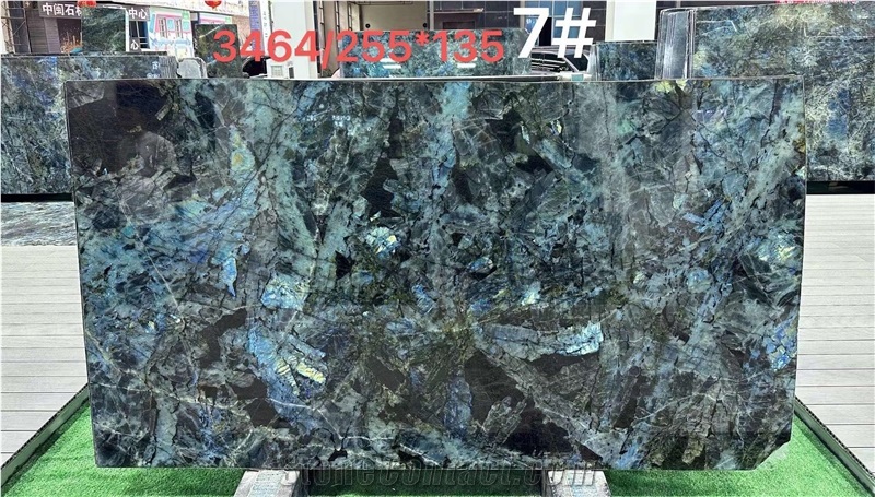 Natural Luxury Labradorite Blue Granite Slabs