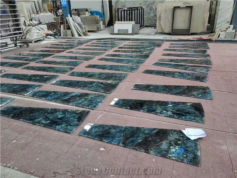 Natural Luxury Labradorite Blue Granite Slabs