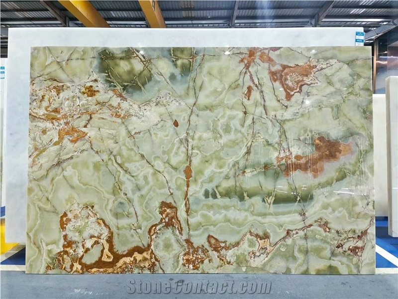 Factory Price Onice Verde Persiano Onyx Slabs