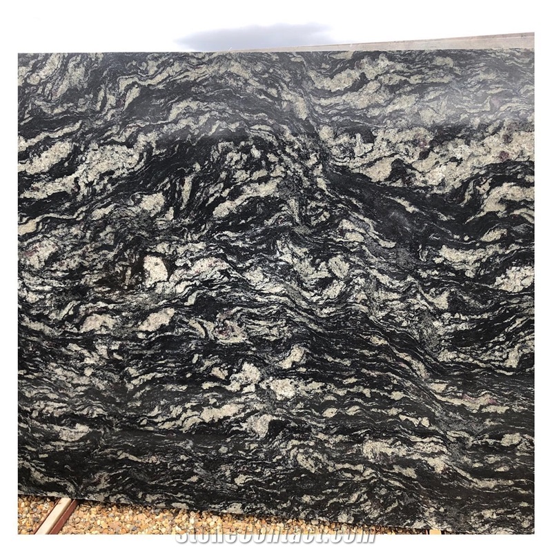 Polished Amadeus Black Granite Slabs