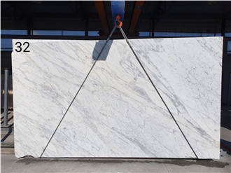 Polished Calacatta Carrara White Marble Slabs