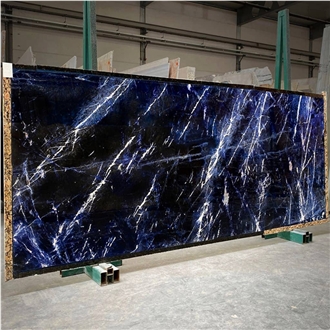 Royal Blue Sodalite Polished Slabs Royal Blue Sodalite Polished Slabs