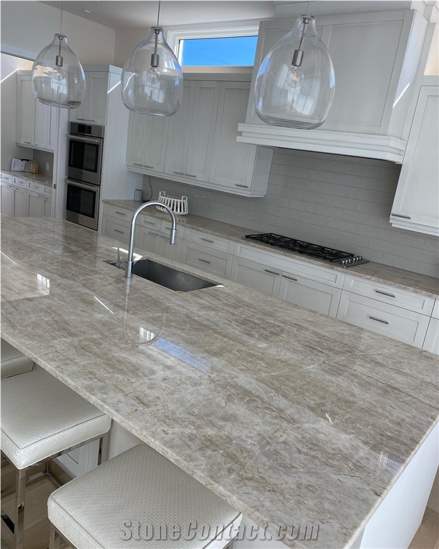 Taj Mahal White Quartzite Slabs