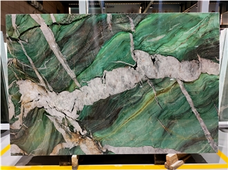 Botanic Wave Green Quartzite Slabs