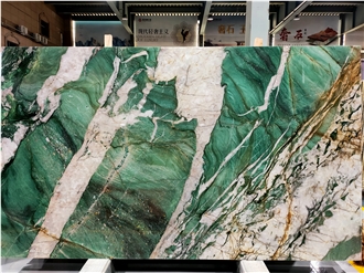 Botanic Wave Green Quartzite Slabs