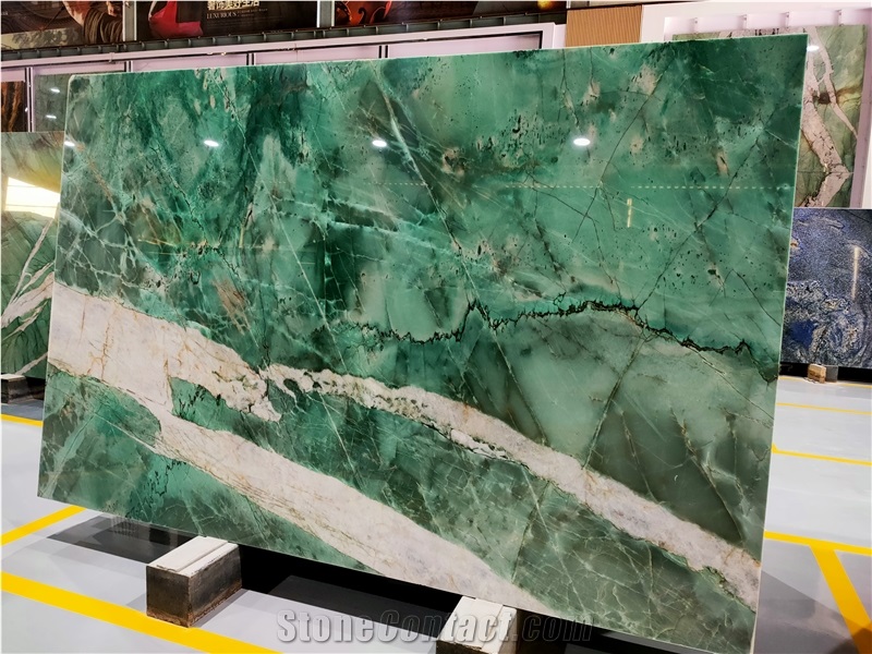 Botanic Wave Green Quartzite Slabs