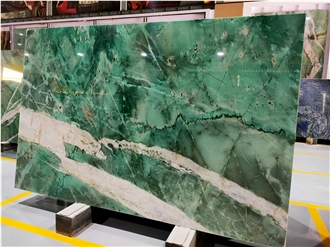 Botanic Wave Green Quartzite Slabs