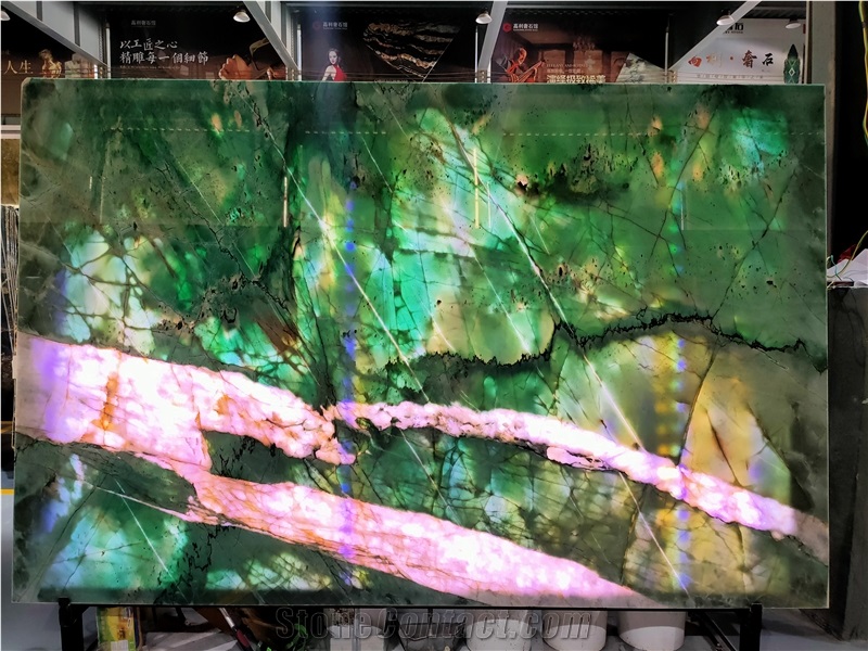 Botanic Wave Green Quartzite Slabs