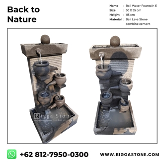 Lava Water Jugs Walling Garden Water Features