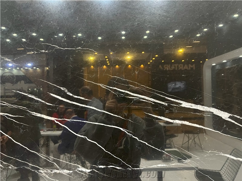 Alexandrette Black Marble Slab
