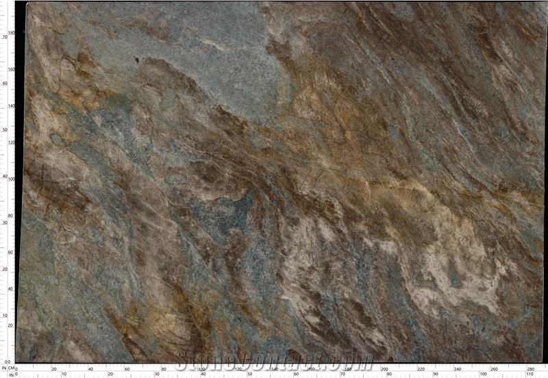 Amazon Blue Quartzite Slab