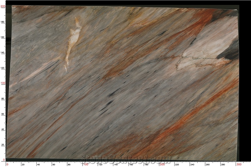 Aurora Blue Quartzite Slab
