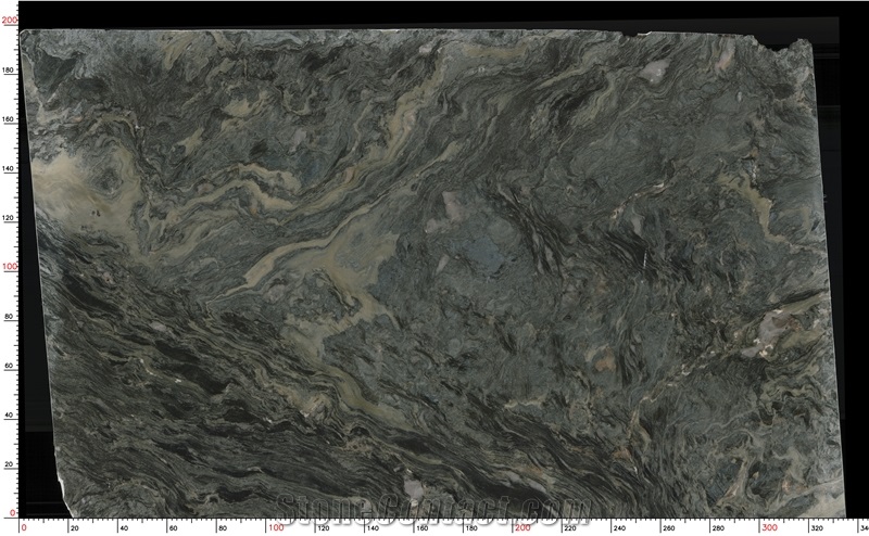 Black Tempest Quartzite Slab