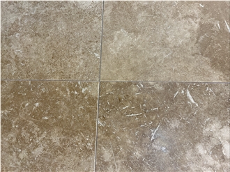 Dark Walnut Travertine Finished Product