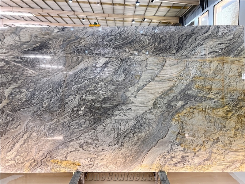 Golden Autumn Quartzite Slab