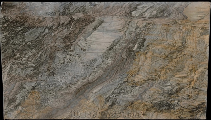 Golden Autumn Quartzite Slab