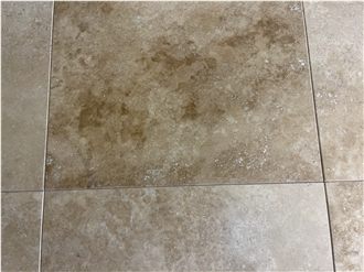 Light Walnut Travertine Finished Product