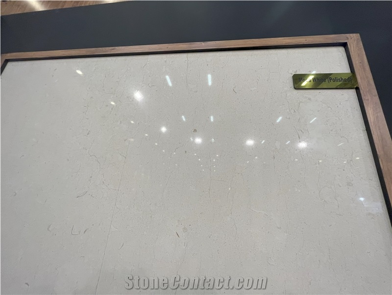 Mocha White Limestone Slab