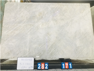 Cristallo White Quartzite Slabs