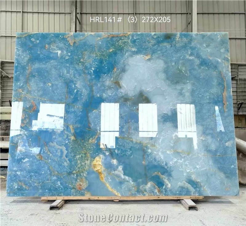 Golden Blue Onyx Slabs