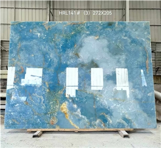 Golden Blue Onyx Slabs