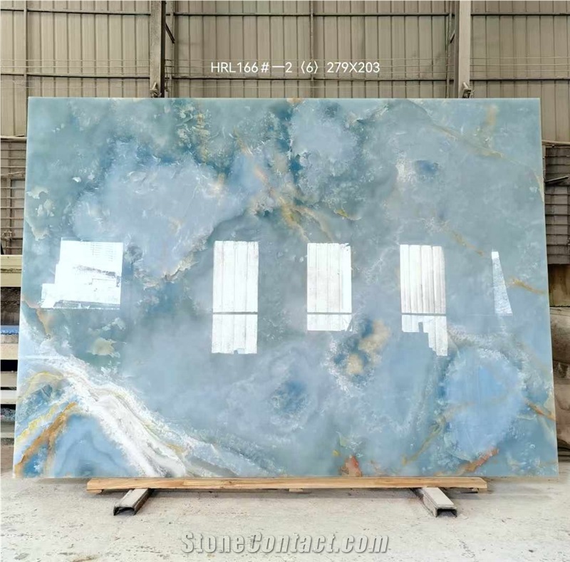 Golden Blue Onyx Slabs