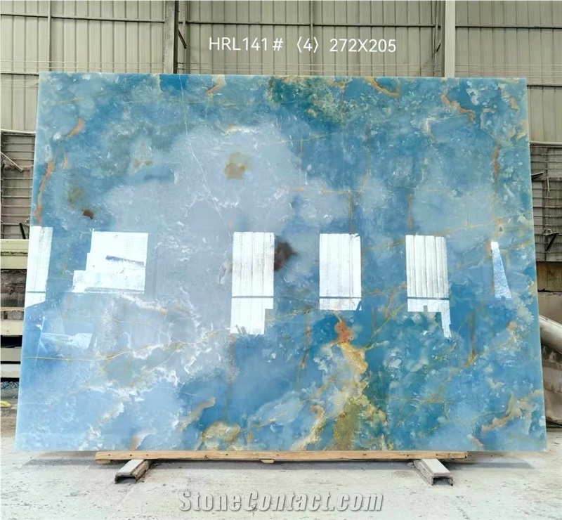 Golden Blue Onyx Slabs