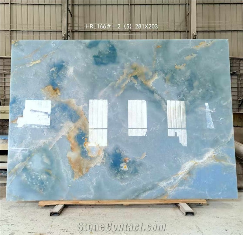 Golden Blue Onyx Slabs