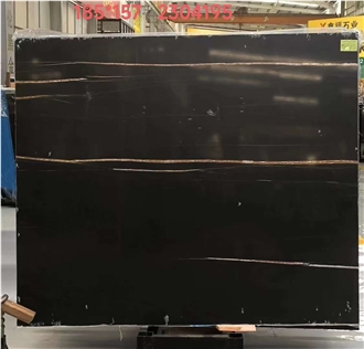 Good Price Tunisia Noir Aziza Marble Slabs