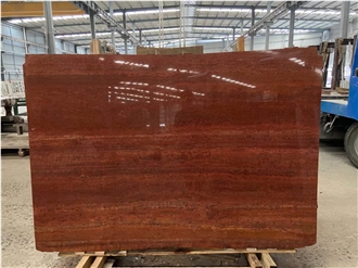 Iran Red Travertine Slabs Iran Red Travertine Slabs